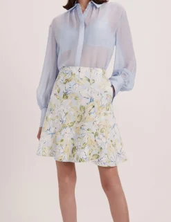 Pure Silk Collared Shirt