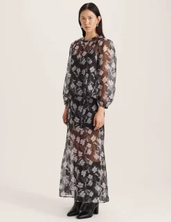 Pure Silk Organza Primrose Floral Top