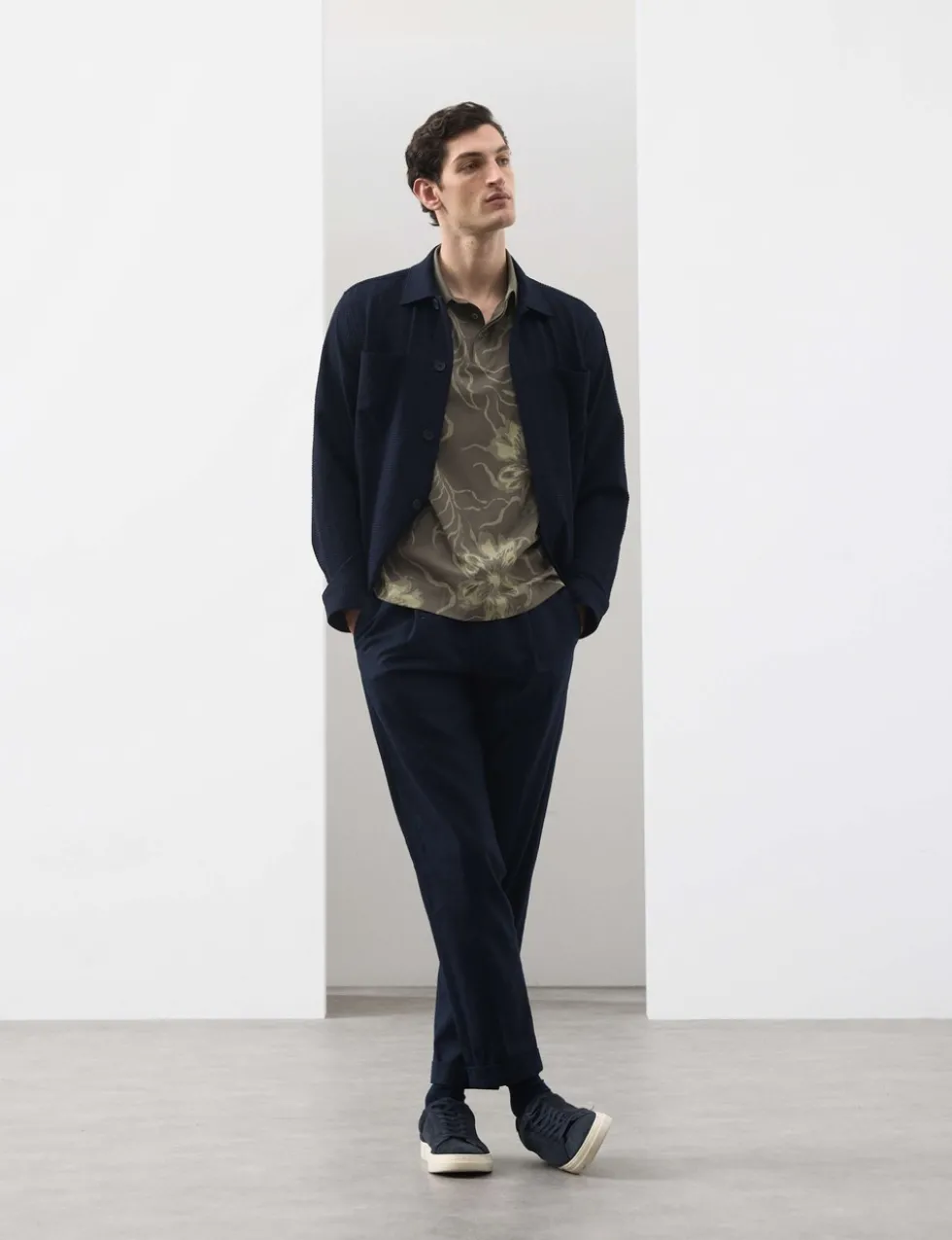 Pure Supima® Cotton Floral Polo Shirt