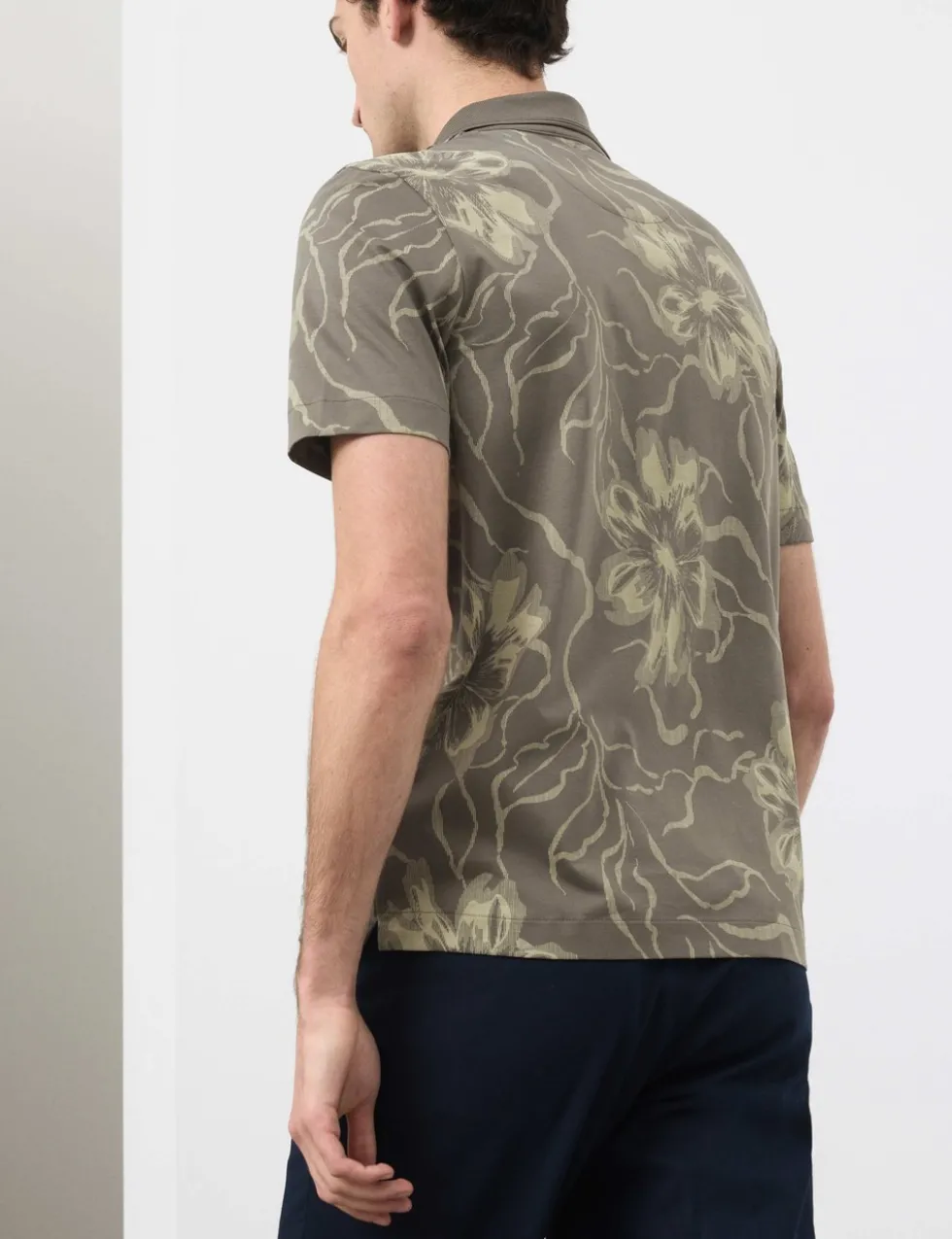 Pure Supima® Cotton Floral Polo Shirt