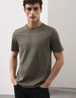 Pure Supima® Cotton Performance Crew Neck T-shirt