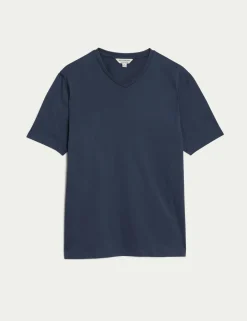 Pure Supima® Cotton V-Neck T-Shirt