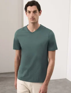 Pure Supima® Cotton V-Neck T-Shirt