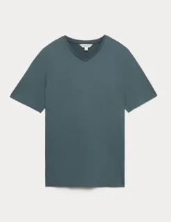 Pure Supima® Cotton V-Neck T-Shirt