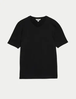 Pure Supima® Cotton V-Neck T-Shirt
