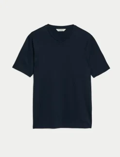 Pure Supima® Cotton V-Neck T-Shirt