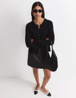 Pure Wool Button Front Cardigan