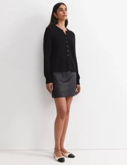 Pure Wool Button Front Cardigan