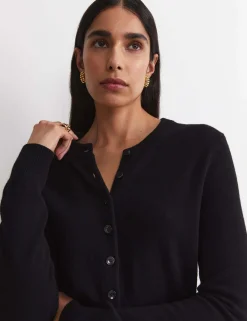 Pure Wool Button Front Cardigan