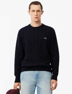 Pure Wool Cable Crew Neck Jumper