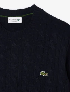 Pure Wool Cable Crew Neck Jumper