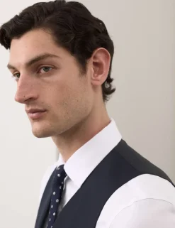 Pure Wool Check Waistcoat