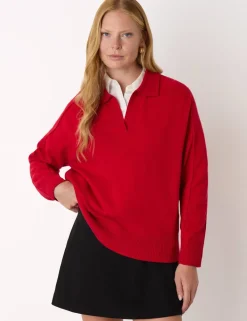 Pure Wool Collared Jumper