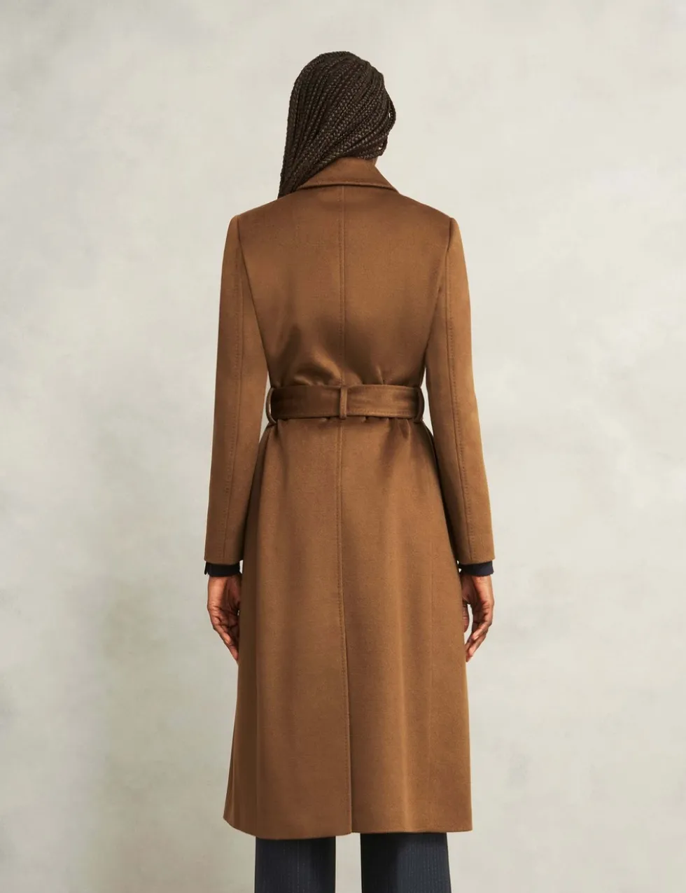 Pure Wool Double Breasted Trench Coat