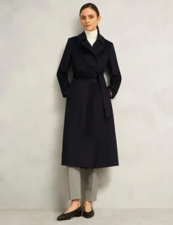 Pure Wool Double Breasted Trench Coat