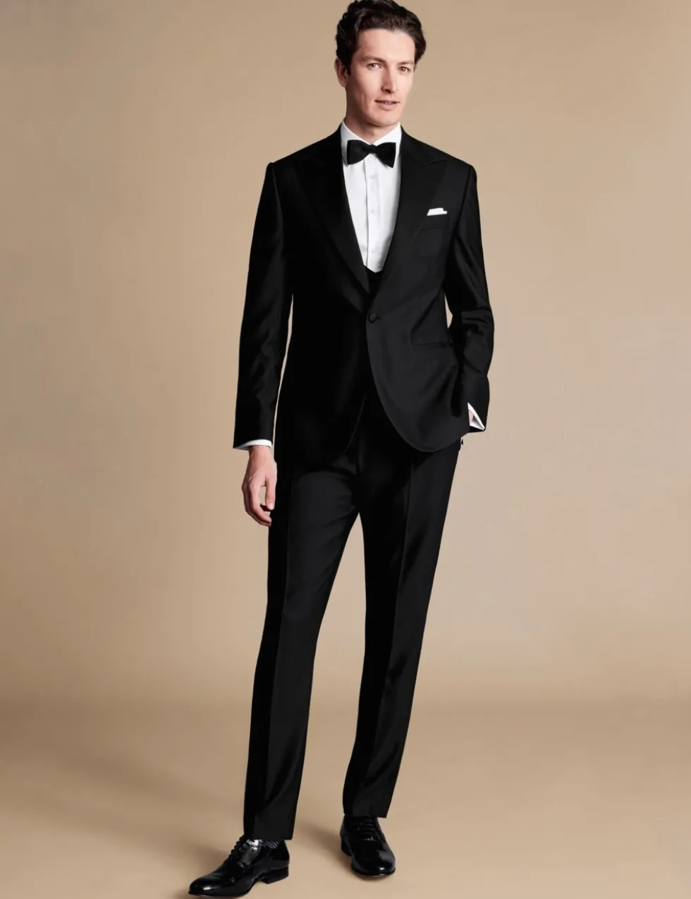 Pure Wool Double Breasted Tuxedo Waistcoat