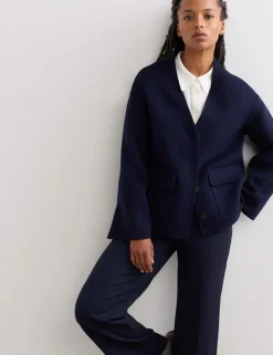 Pure Wool Double-Faced Short Jacket