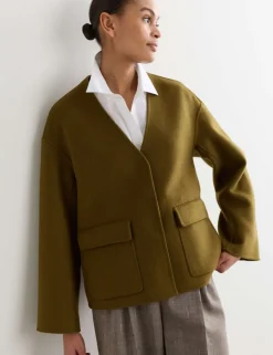 Pure Wool Double-Faced Short Jacket