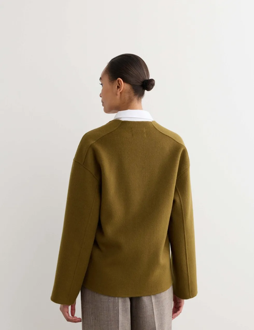 Pure Wool Double-Faced Short Jacket