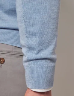 Pure Wool Half Zip Jumper