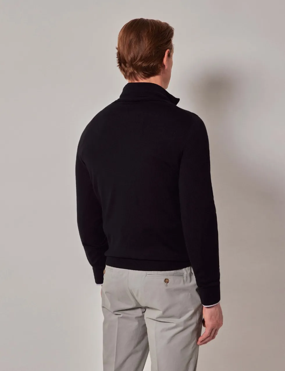 Pure Wool Half Zip Jumper