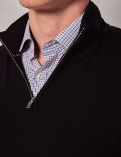 Pure Wool Half Zip Jumper