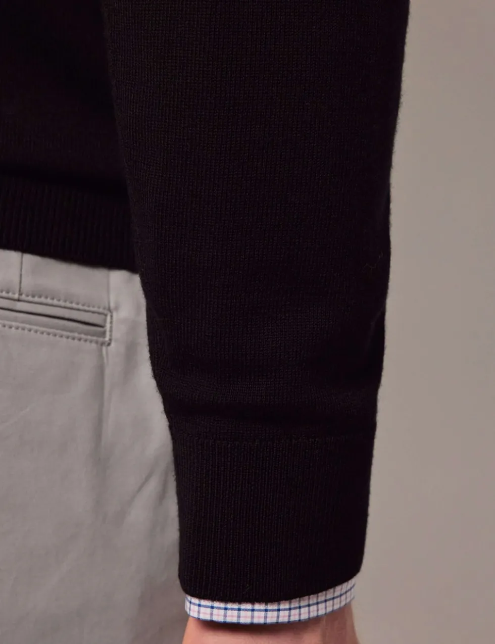 Pure Wool Half Zip Jumper