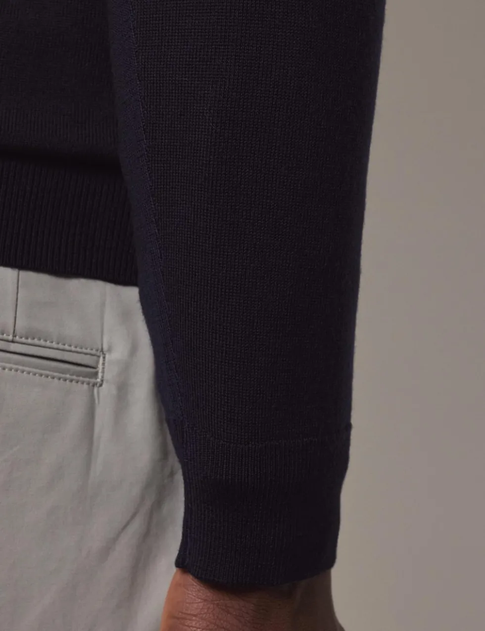 Pure Wool Half Zip Jumper