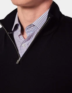 Pure Wool Half Zip Jumper