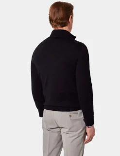 Pure Wool Half Zip Jumper