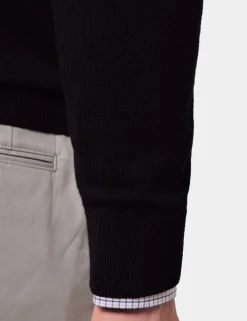Pure Wool Half Zip Jumper