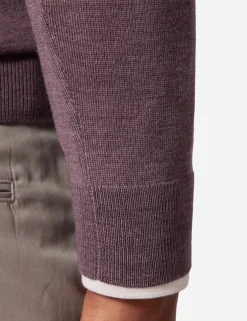Pure Wool Half Zip Jumper