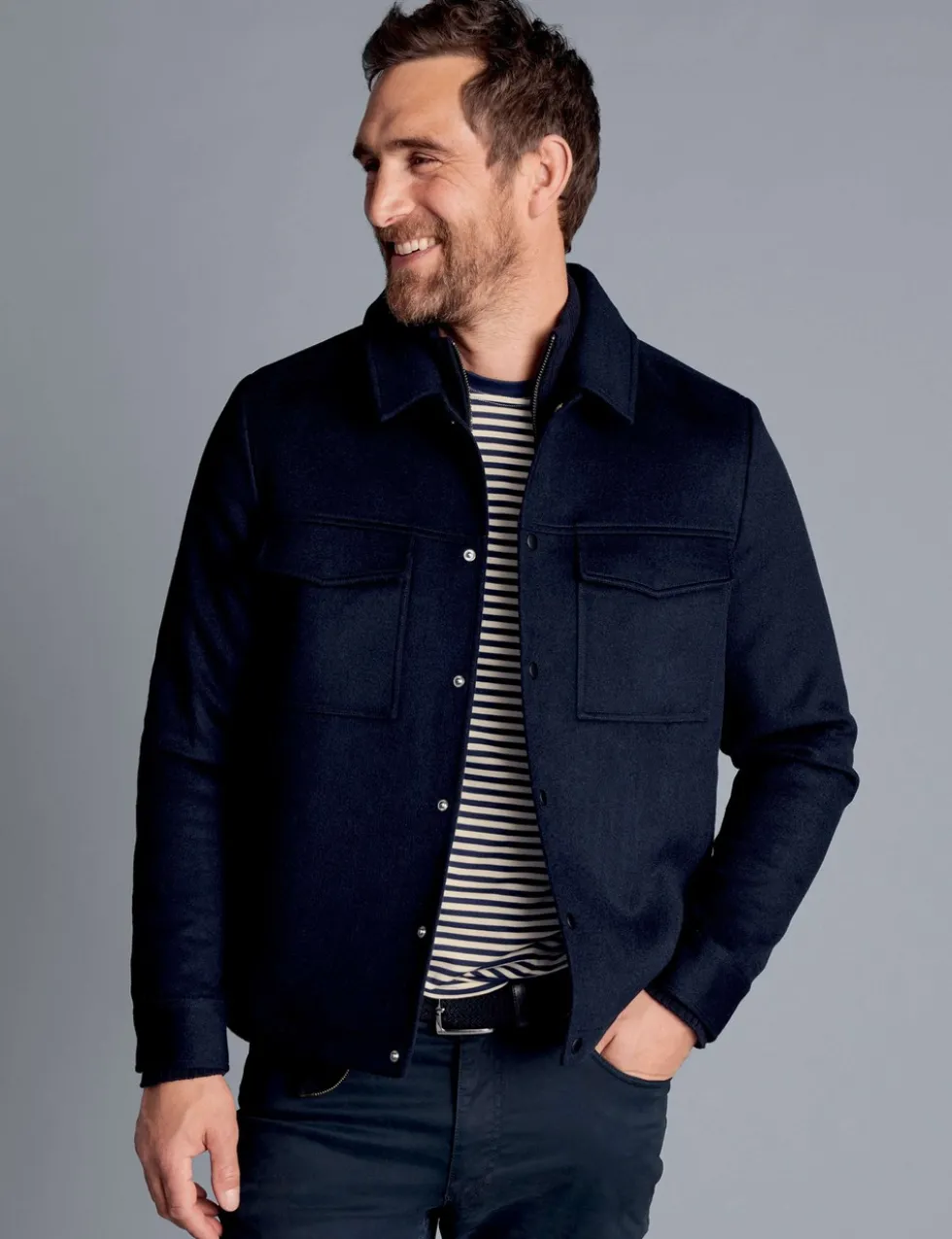 Pure Wool Harrington Jacket