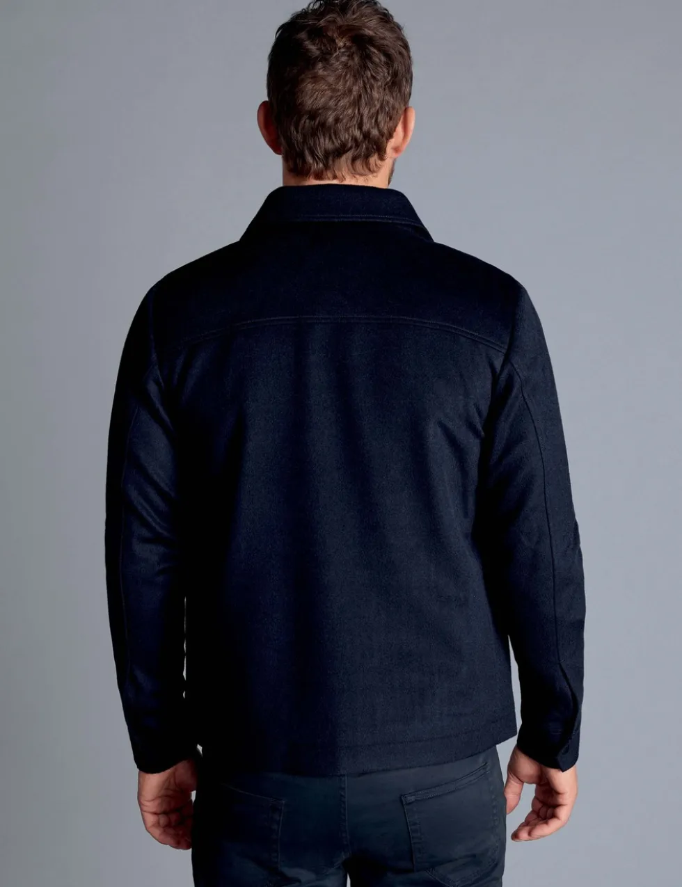 Pure Wool Harrington Jacket