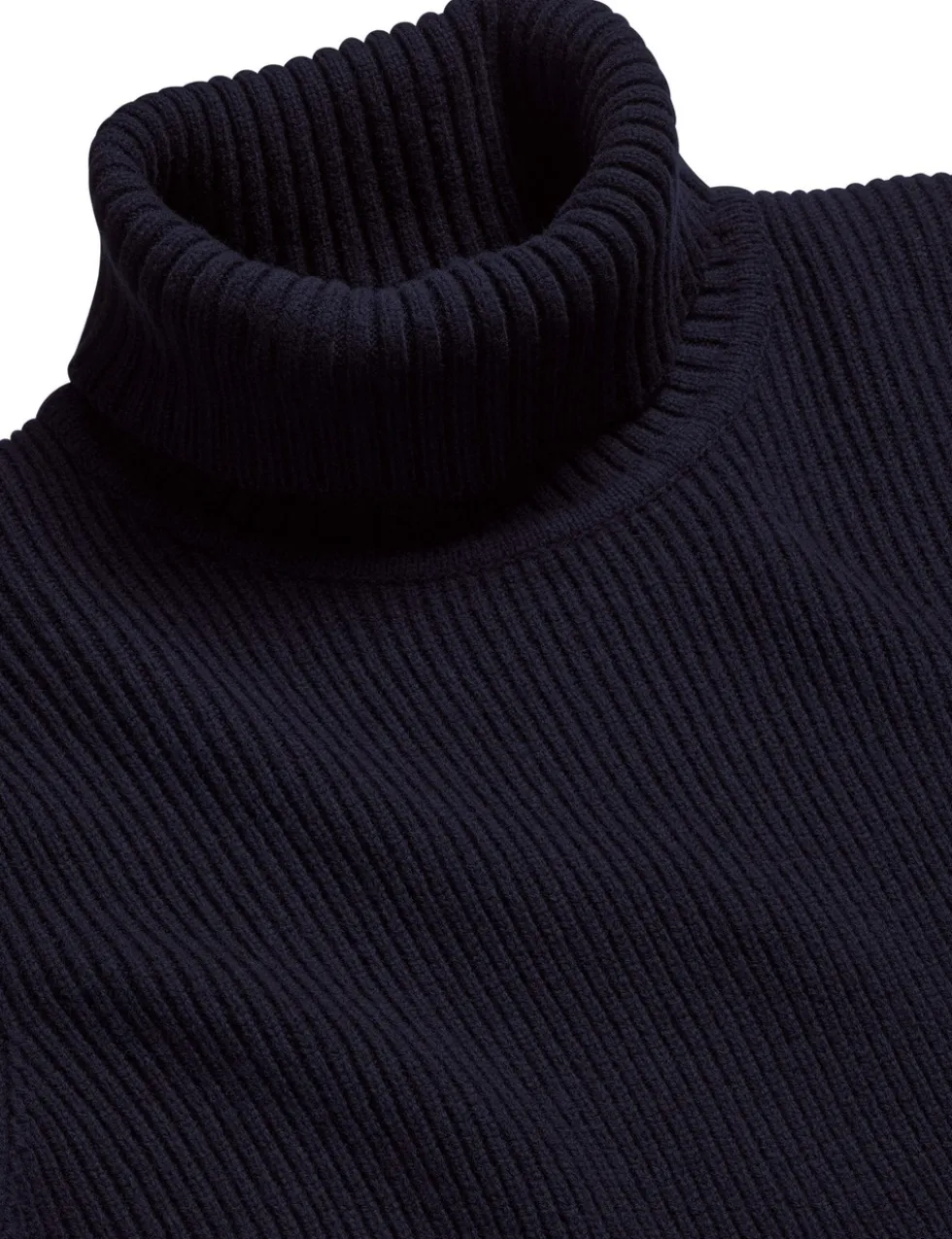 Pure Wool Relaxed Roll Neck Jumper
