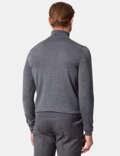 Pure Wool Roll Neck Jumper