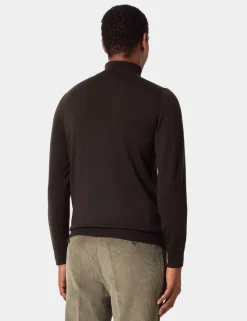 Pure Wool Roll Neck Jumper