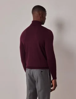 Pure Wool Roll Neck Jumper