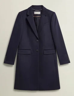 Pure Wool Single Breasted Trench Coat