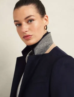 Pure Wool Single Breasted Trench Coat