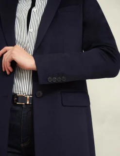 Pure Wool Single Breasted Trench Coat