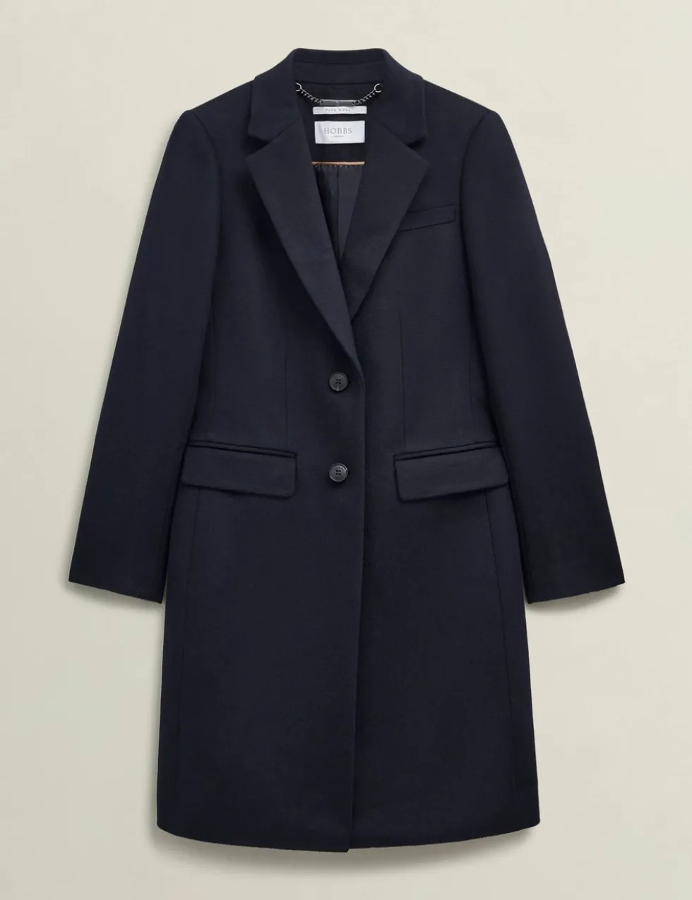 Pure Wool Single Breasted Trench Coat