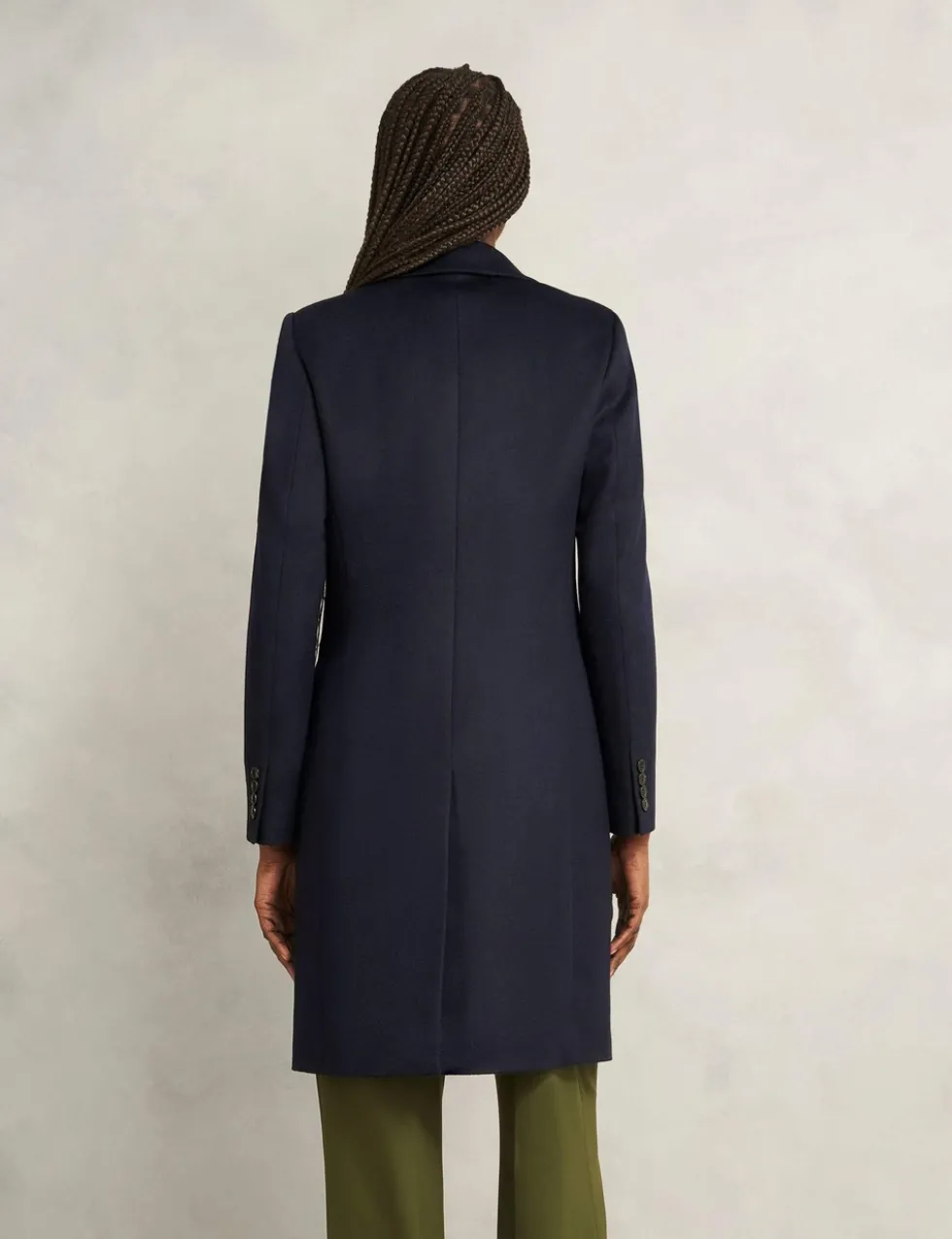 Pure Wool Single Breasted Trench Coat
