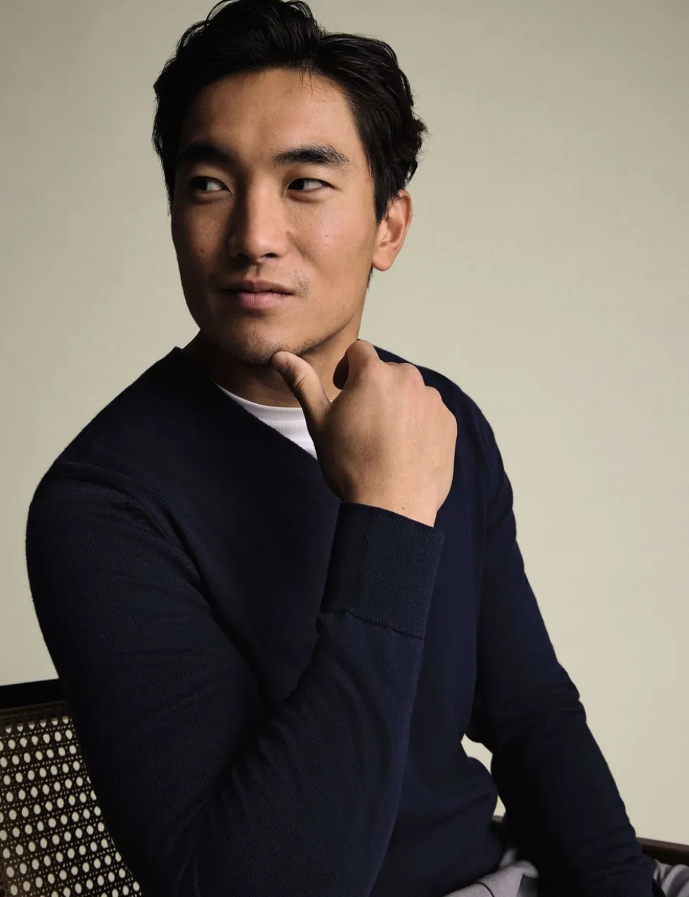 Pure Wool V-Neck Jumper