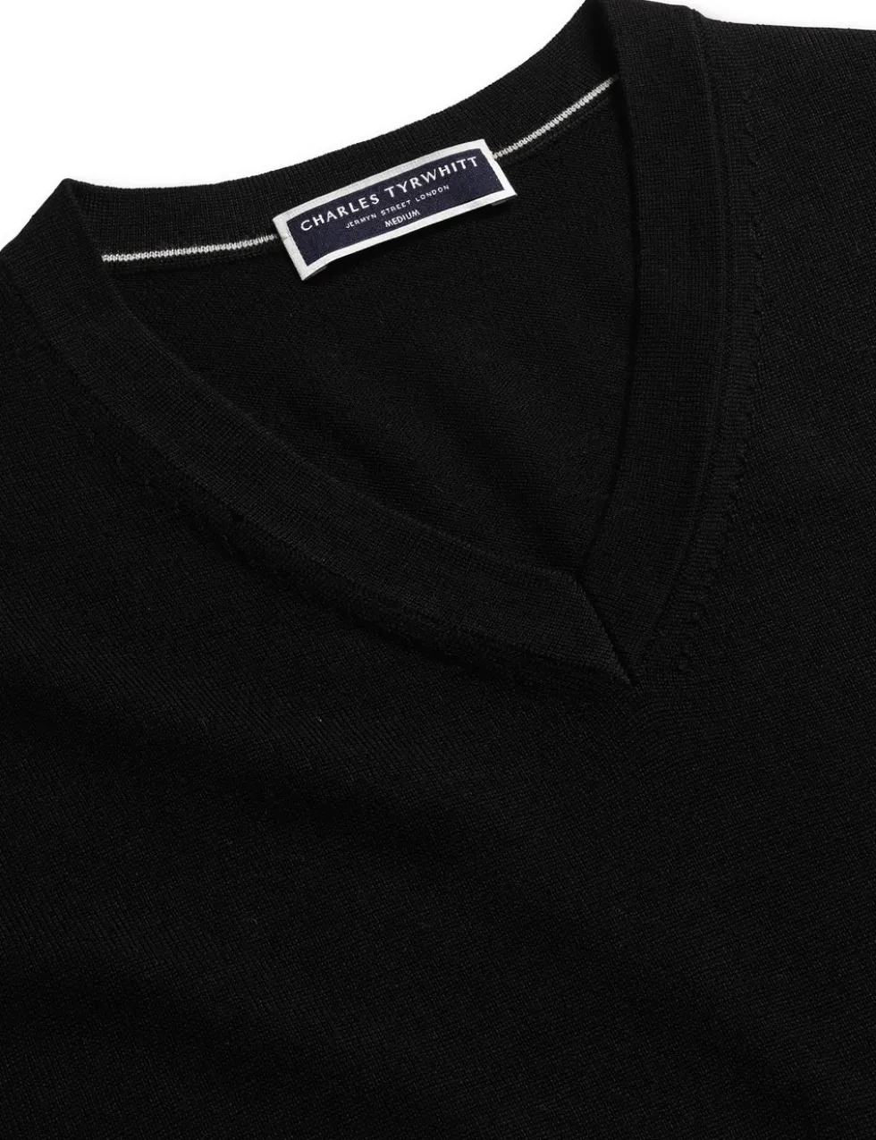 Pure Wool V-Neck Jumper