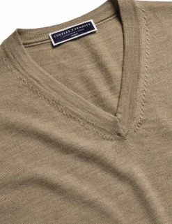 Pure Wool V-Neck Jumper