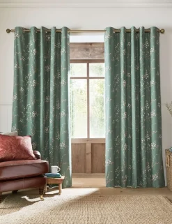 Pussy Willow Eyelet Blackout Curtains