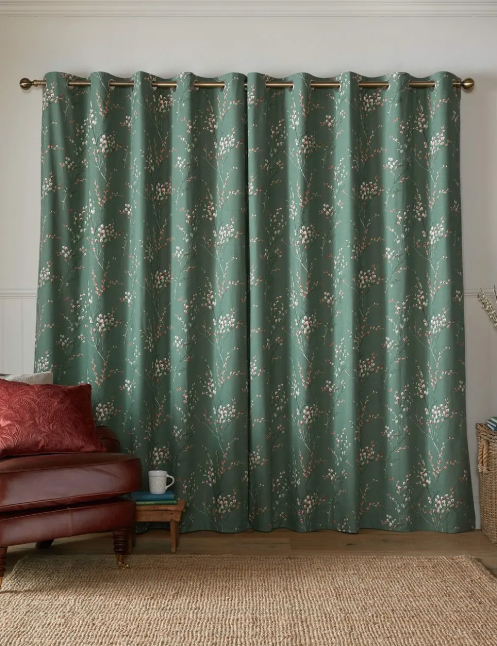 Pussy Willow Eyelet Blackout Curtains