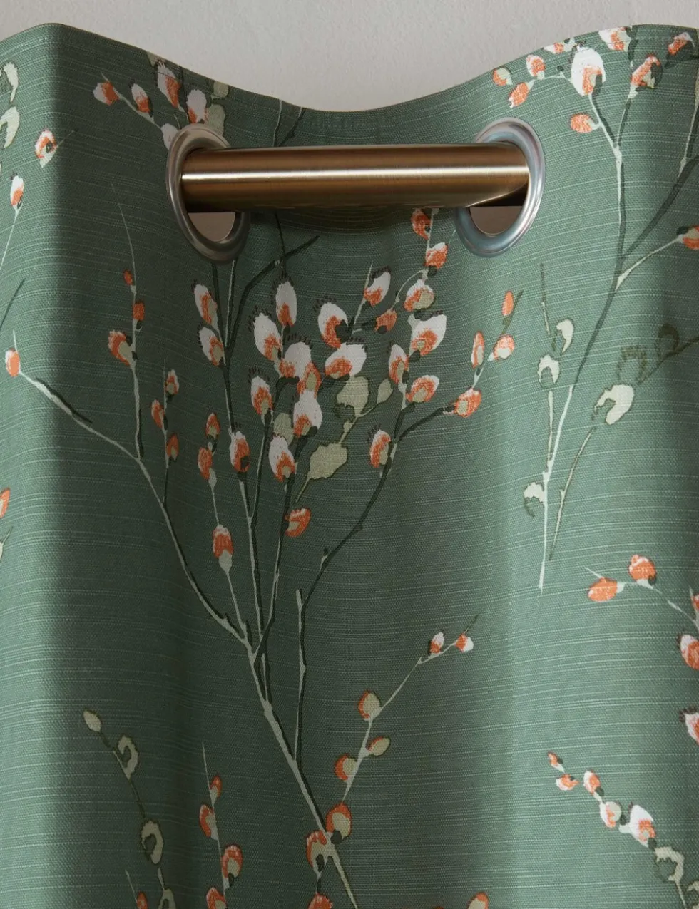 Pussy Willow Eyelet Blackout Curtains