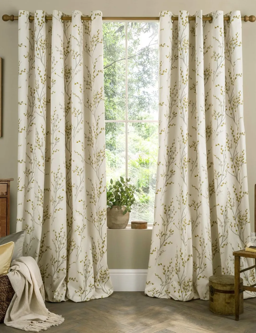Pussy Willow Eyelet Curtains